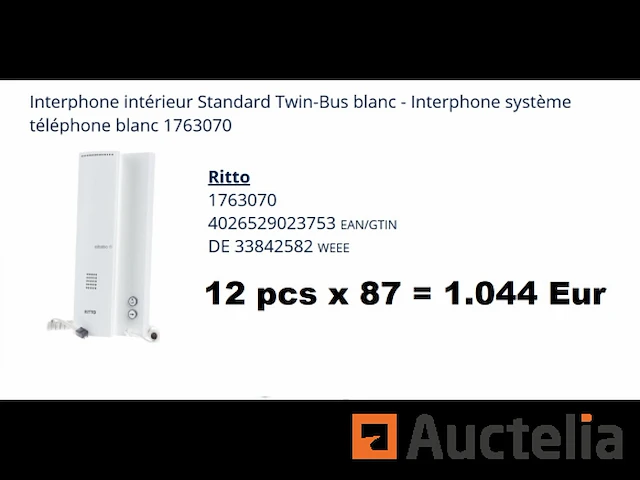 12 ritto 1763070 intercoms voor binnen - afbeelding 1 van  3