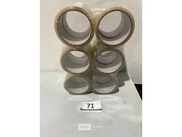 12 rollen verpakkingstape 45mm - afbeelding 1 van  3