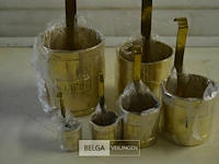 ±12 setjes koperen maatbekers - afbeelding 2 van  3