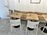 12 tafels vv stalen voet - 23 stoelen - afbeelding 3 van  14