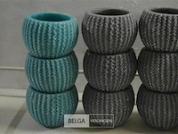 ±12 theelichthouders div kleuren ø9cm - afbeelding 2 van  5