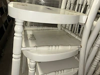 12 witte houten stoelen - afbeelding 3 van  4