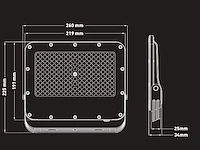 12 x 100w 3000k led breedstralers met lens waterdicht - afbeelding 6 van  7