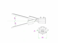 12 x 100w 5000k led straatverlichting met lens waterdicht kantelbaar - afbeelding 6 van  12