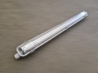 12 x 60cm enkele led tl t8 armaturen waterdicht - afbeelding 3 van  9