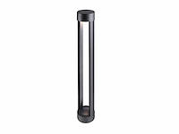 12 x 7w led zand zwart tuinlamp cilinder 60cm warm wit - afbeelding 1 van  8