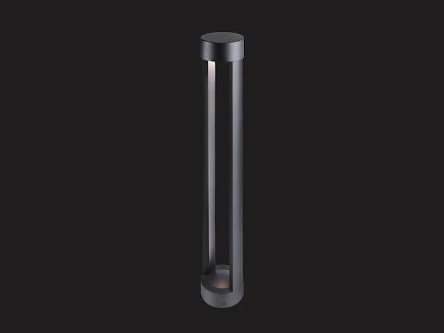 12 x 7w led zand zwart tuinlamp cilinder 60cm warm wit - afbeelding 4 van  8