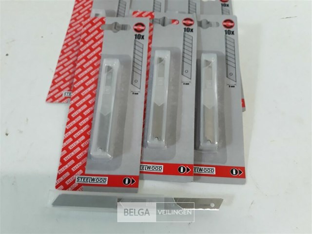 12 x afbreek vervangmes 9 mm 10 stuks - afbeelding 3 van  3