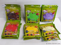 12 x air clay 60 gr mix kleuren - afbeelding 1 van  2