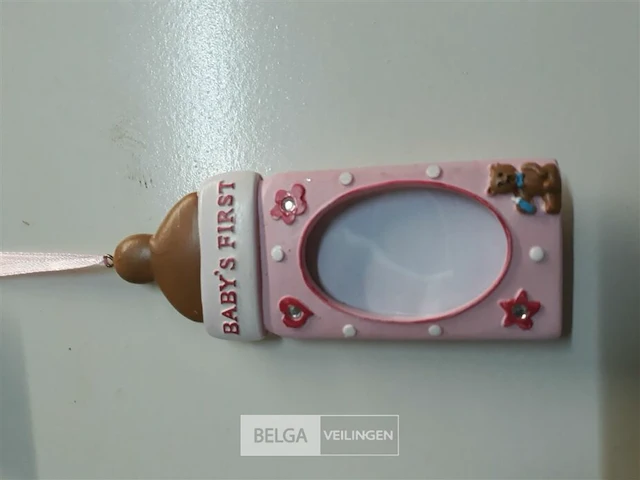 12 x baby's first christmas fotokader 11 cm - afbeelding 3 van  3