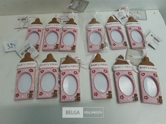 12 x baby's first christmas fotokader 11 cm - afbeelding 2 van  3