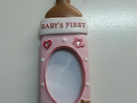 12 x baby's first christmas fotokader 11 cm - afbeelding 3 van  3