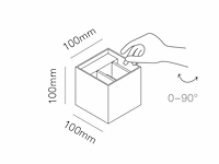 12 x cube motion sense wand armaturen antraciet - afbeelding 8 van  9