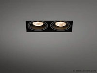12 x deltalight minigrid in trimless 10 x 20 cm zwart - afbeelding 1 van  6