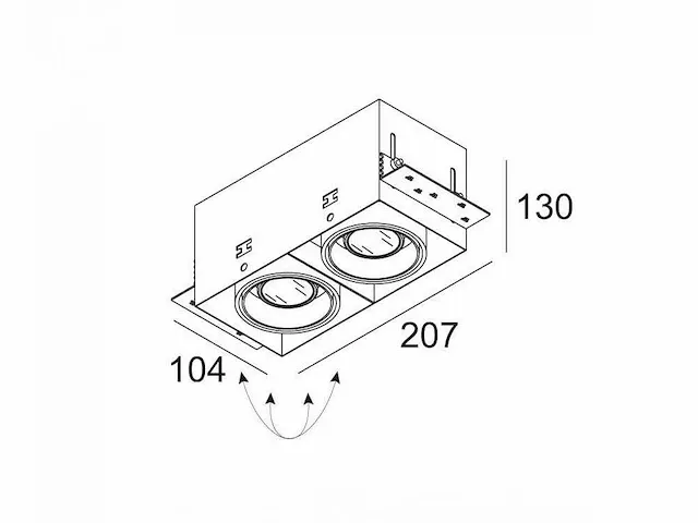 12 x deltalight minigrid in trimless 10 x 20 cm - afbeelding 7 van  8