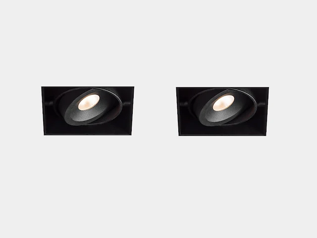12 x evo 1.0 led single minigrid in trimless zwart - afbeelding 8 van  8