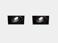 12 x evo 1.0 led single minigrid in trimless zwart - afbeelding 8 van  8