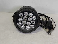 12 x expolite led par tourled 42 cm (42x1w color mix / 15° / xlr3 / schuko in/out) - afbeelding 4 van  4