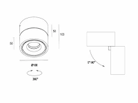12 x gio 1.0 kantelbare design spot zwart - afbeelding 7 van  9