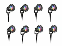 12 x gt focus rgb tuin grond spots - afbeelding 1 van  9