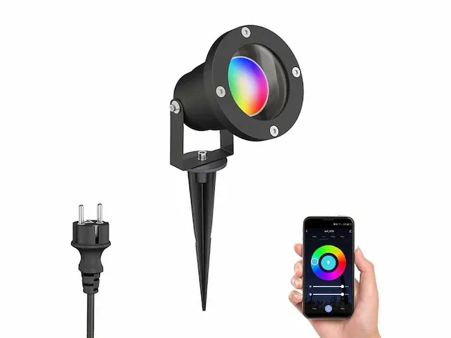 12 x gt focus rgb tuin grond spots - afbeelding 8 van  9