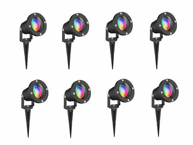 12 x gt focus rgb tuin grond spots - afbeelding 9 van  9