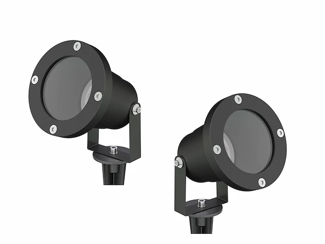 12 x gt focus tuin grond spots zwart - afbeelding 5 van  8