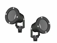 12 x gt focus tuin grond spots zwart - afbeelding 5 van  8