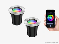 12 x gt ledvance rgb grond inbouw spot rond - afbeelding 1 van  8