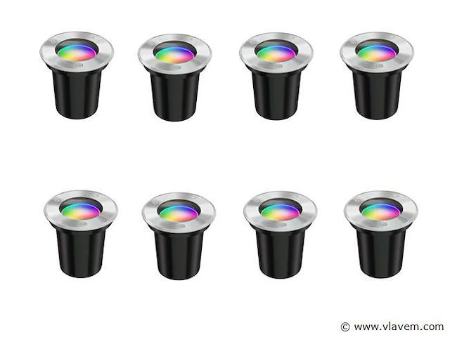 12 x gt ledvance rgb grond inbouw spot rond - afbeelding 7 van  8