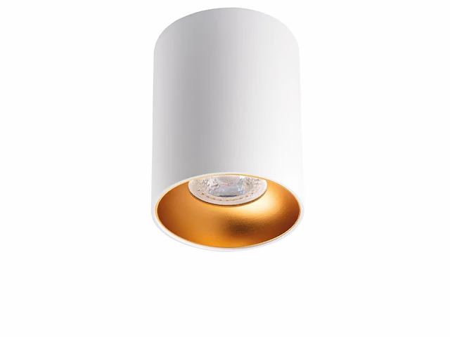 12 x gt tube plafond spot wit/goud - afbeelding 3 van  4