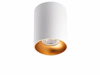 12 x gt tube plafond spot wit/goud - afbeelding 3 van  4