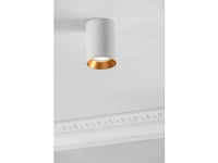 12 x gt tube plafond spot wit/goud - afbeelding 5 van  8