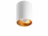 12 x gt tube plafond spot wit/goud - afbeelding 4 van  6