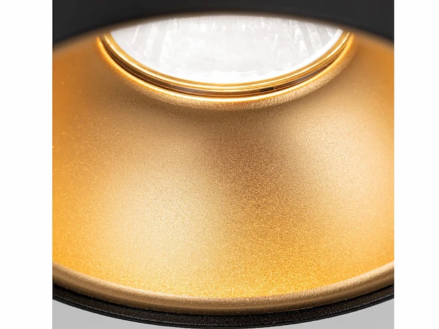 12 x gt tube plafond spot zwart/goud - afbeelding 3 van  9