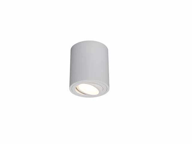 12 x gu10 opbouwspot armatuur cilinder zand wit kantelbaar 8,4cm - afbeelding 4 van  7
