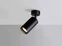 12 x gu10 opbouwspot armatuur cilinder zand zwart draaibaar - afbeelding 1 van  7