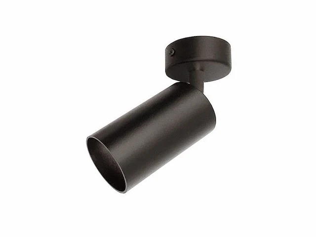 12 x gu10 opbouwspot armatuur cilinder zand zwart draaibaar - afbeelding 6 van  7