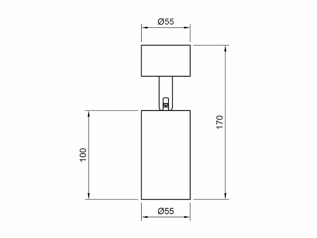 12 x gu10 opbouwspot armatuur cilinder zand zwart draaibaar - afbeelding 7 van  7