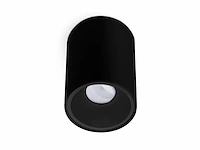 12 x gu10 opbouwspot armatuur cilinder zand zwart - afbeelding 3 van  6
