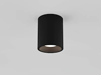 12 x gu10 opbouwspot armatuur cilinder zand zwart - afbeelding 2 van  6