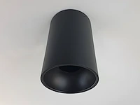 12 x gu10 opbouwspot armatuur cilinder zand zwart - afbeelding 4 van  6