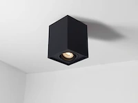 12 x gu10 opbouwspot armatuur rechthoekig zwart kantelbaar 12,5cm - afbeelding 3 van  5