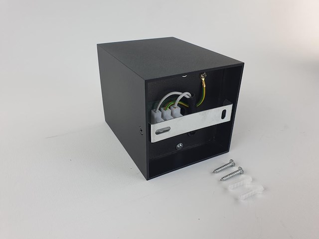 12 x gu10 opbouwspot armatuur rechthoekig zwart kantelbaar 12,5cm - afbeelding 6 van  7