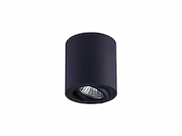 12 x gu10 opbouwspot armatuur zwart kantelbaar 8,4cm - afbeelding 5 van  6