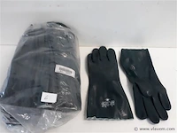 12 x handschoenen chemicalien maat 9 groen 33 cm
