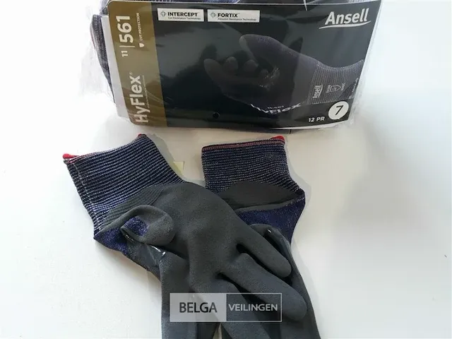 12 x handschoenen snijbestendig ansel maat 7 hyflex - afbeelding 3 van  3