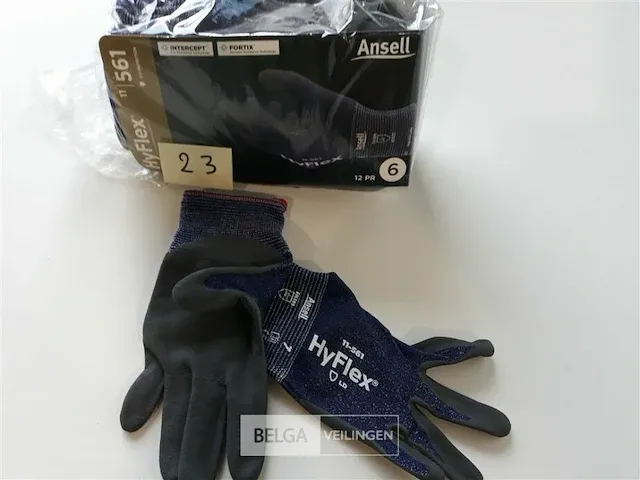 12 x handschoenen snijbestendig ansell maat 6 hyflex - afbeelding 3 van  3