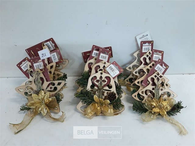 12 x hangdeco hout 3 assorti - afbeelding 2 van  3