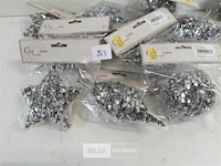 12 x hangdeco zilver paillietten mix - afbeelding 3 van  3